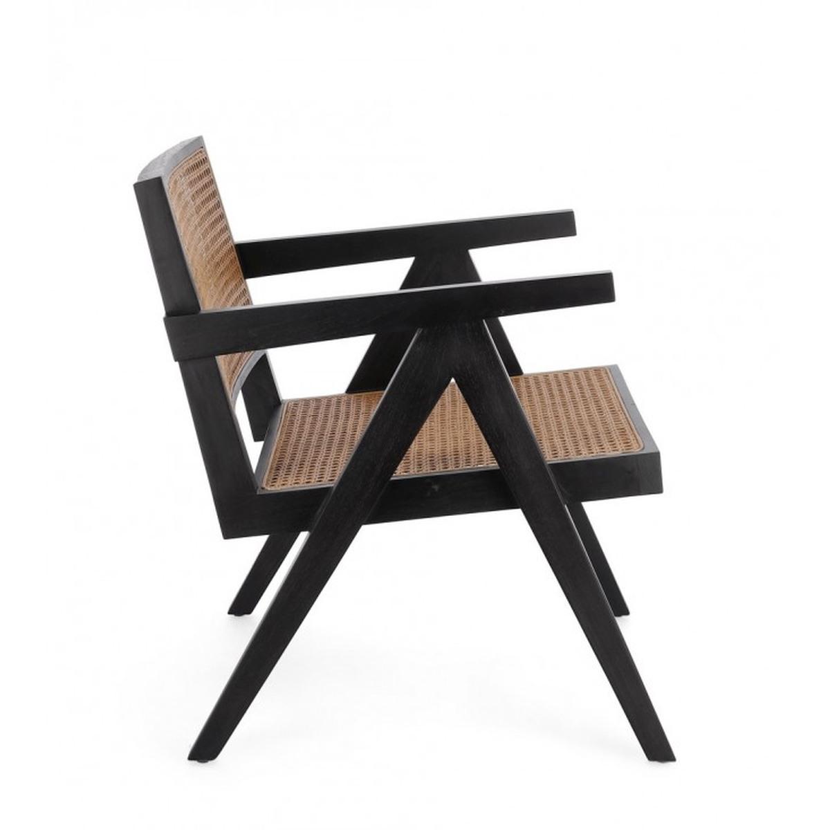 Poltrona Lounge Galia Nero | Bizzotto