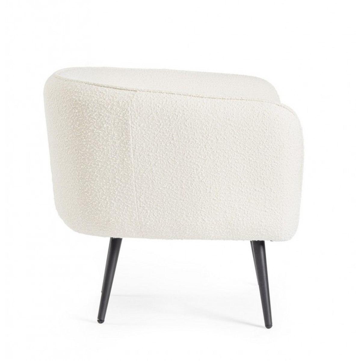 Poltrona Avril Bianco Boucle' | Bizzotto