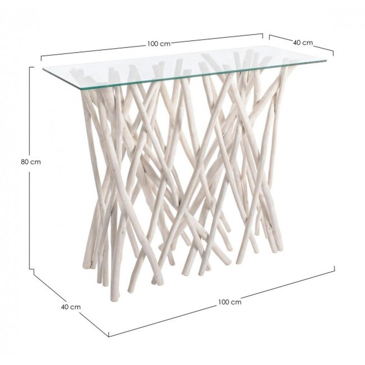 Consolle con Vetro Sahel | Bizzotto