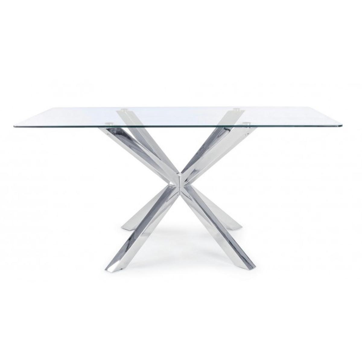 Tavolo May Rettangolare Gamba Acciaio cm.160x90 | Bizzotto