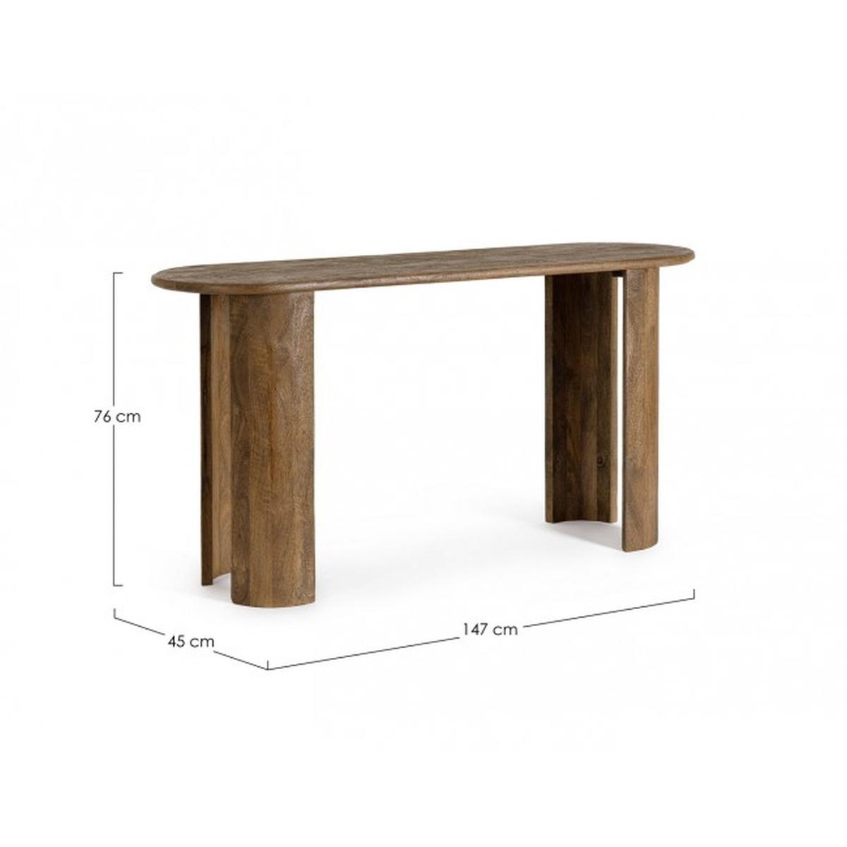 Consolle Orlando Ovale Brown | Bizzotto
