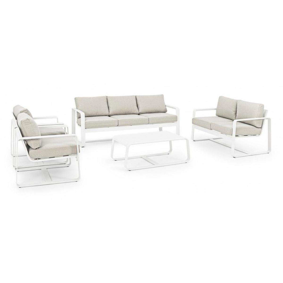 Poltrona con Cuscino Merrigan Bianco Yk11 | Bizzotto