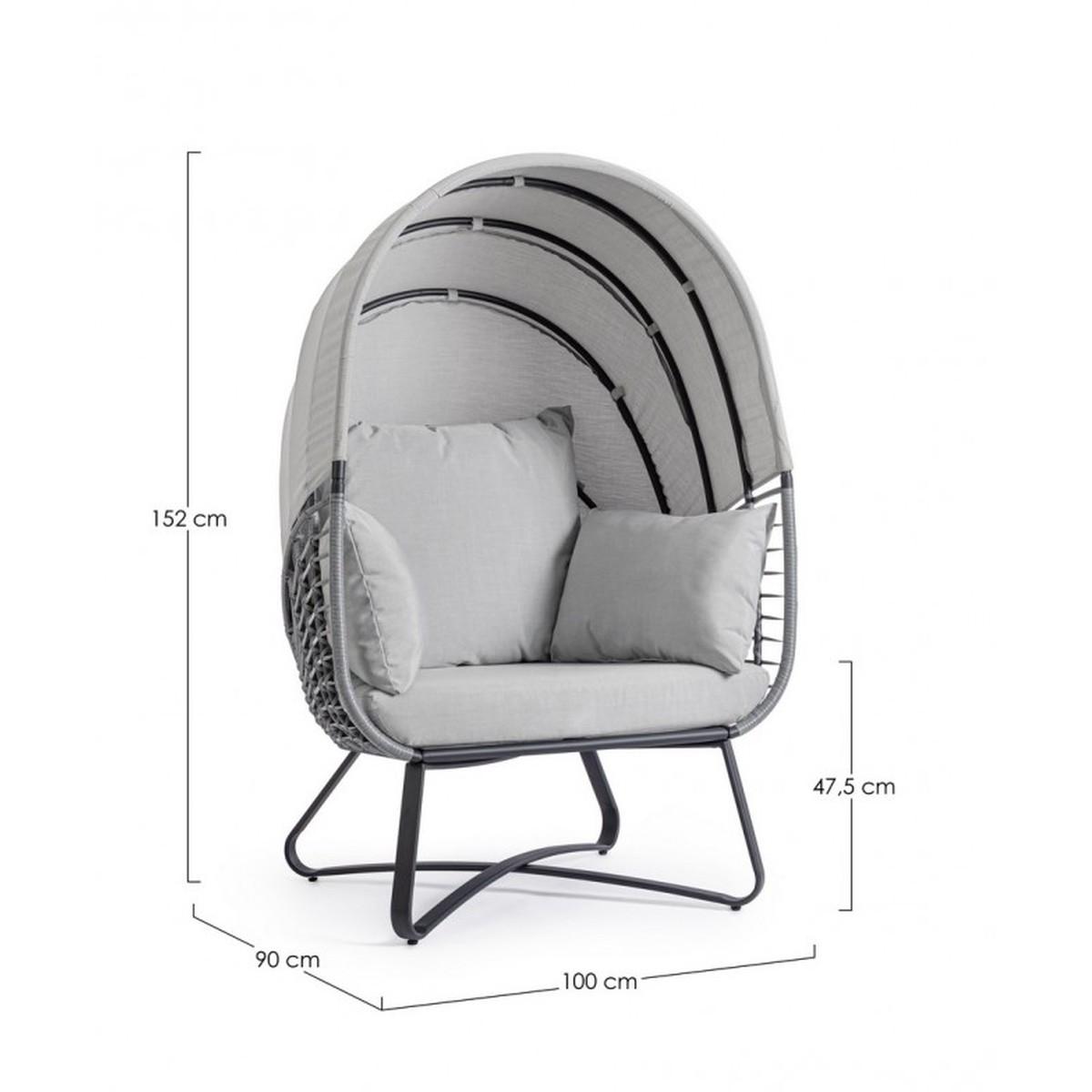 Poltrona con Cuscino Eldon | Bizzotto