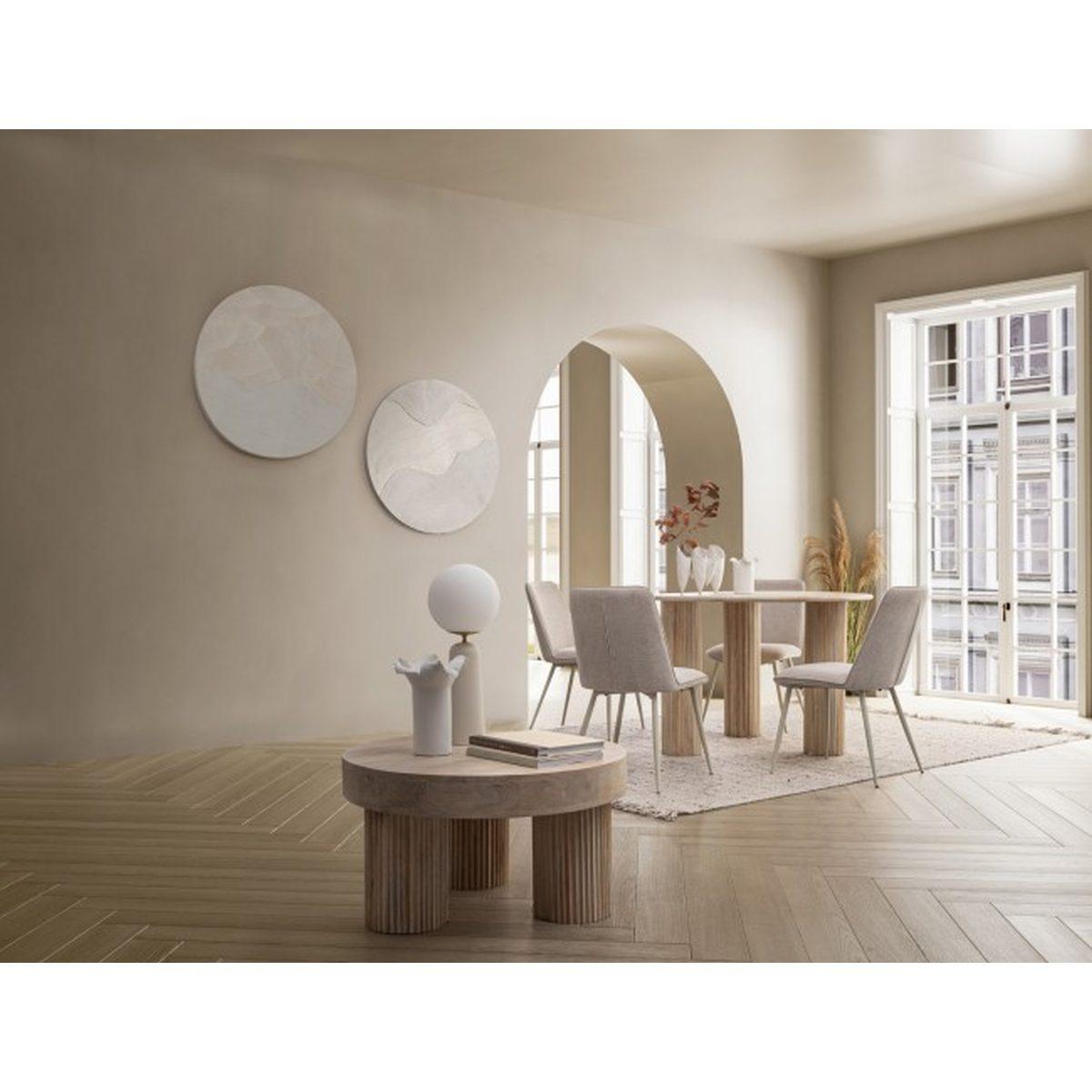 Tavolino Dacca Naturale Tondo cm.Ã?75 | Bizzotto