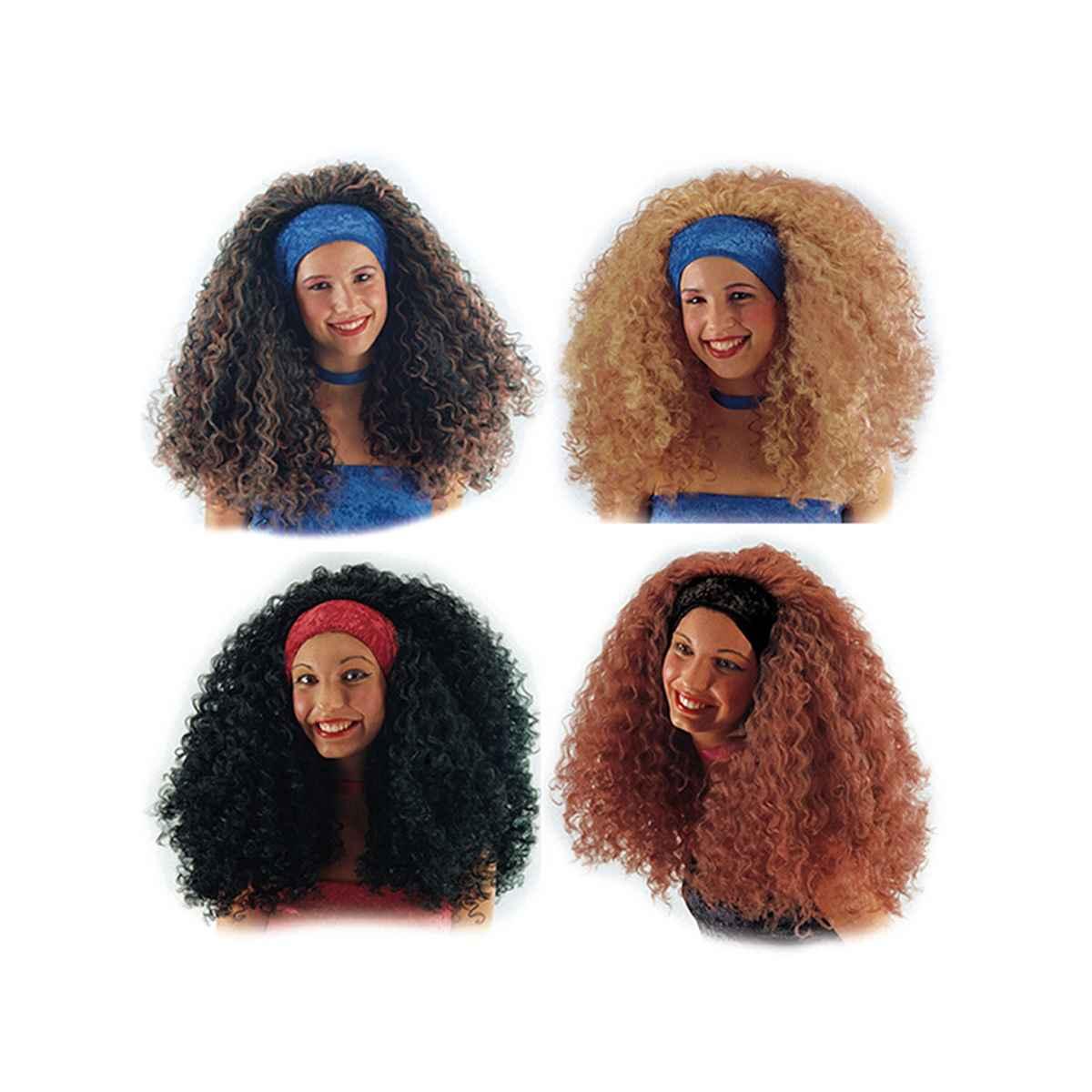 Parrucca Ricciolona con Fascia |Carnival Toys