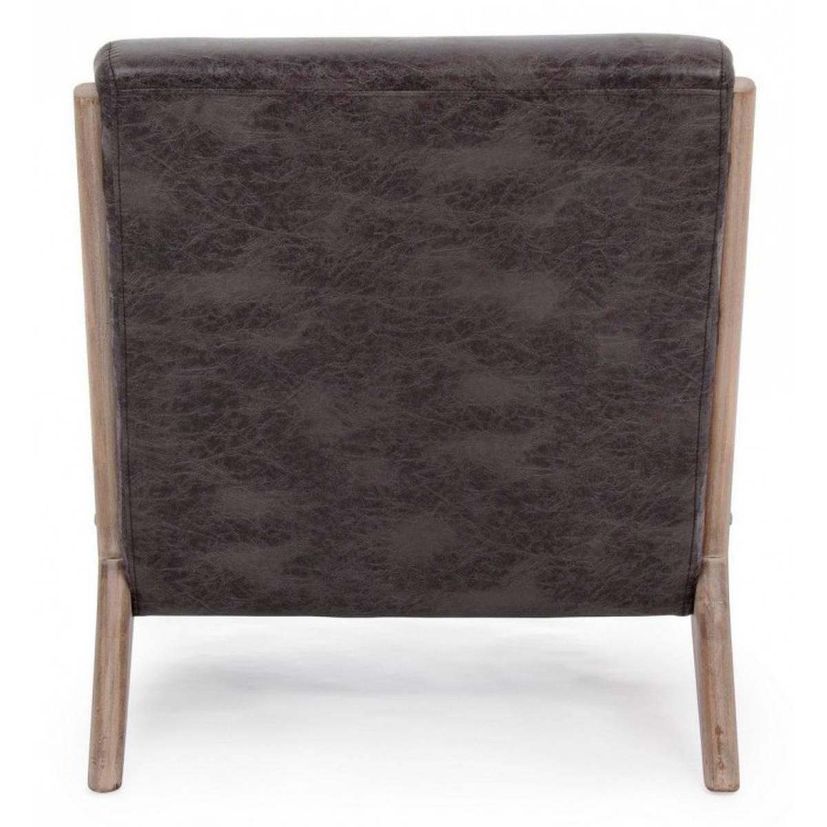 Poltrona con Cuscino Ancilla Dark | Bizzotto