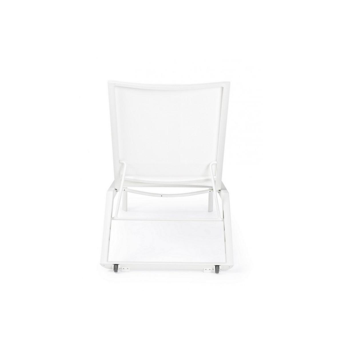 Lettino Cruise con Ruote Bianco Gk50 | Bizzotto