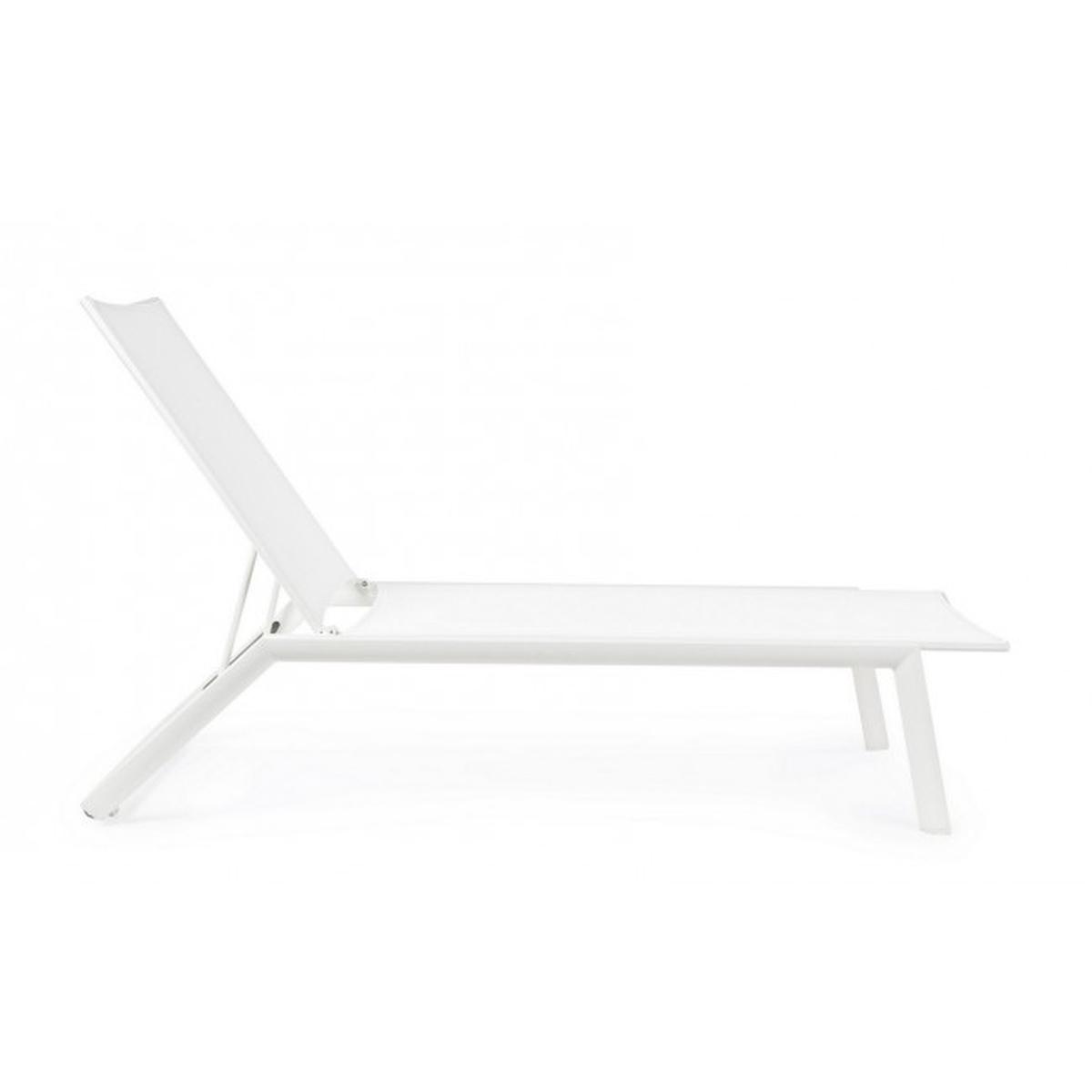 Lettino Cruise con Ruote Bianco Gk50 | Bizzotto