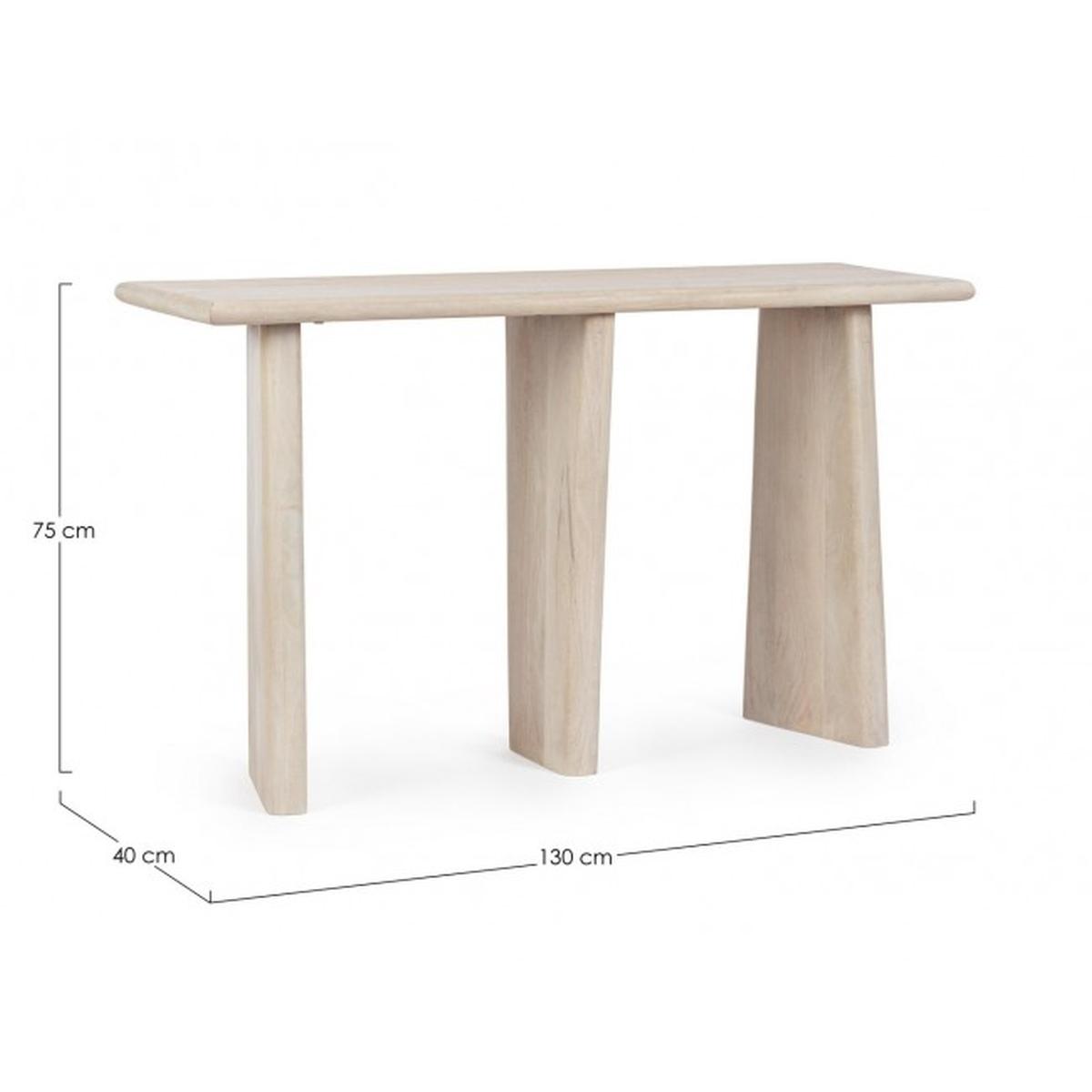 Consolle Zacatecas cm.130x40 Naturale | Bizzotto