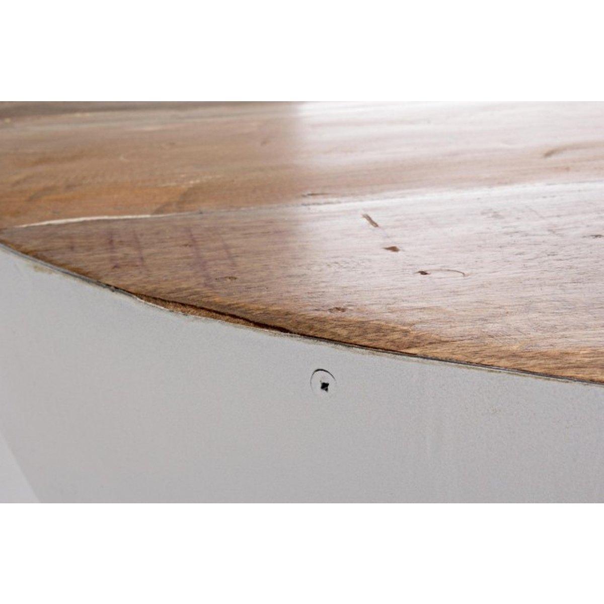 Tavolino Lancaster Bianco Tondo cm.Ã?90 | Bizzotto