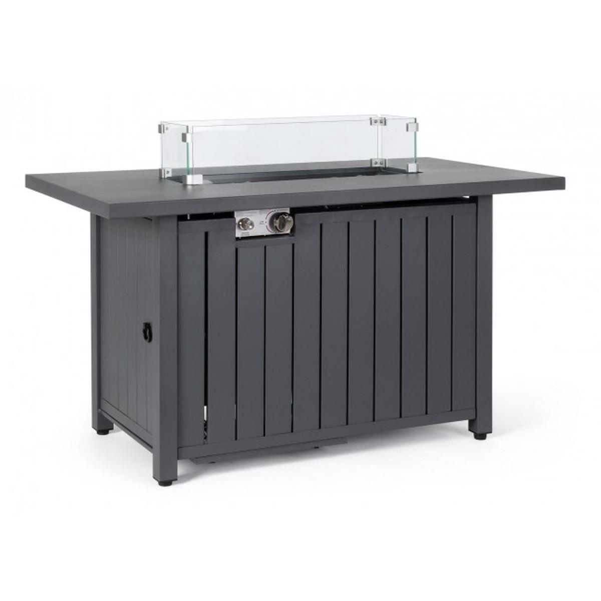 Camino A Gas Wolke Grigio Scuro cm.109x59 | Bizzotto