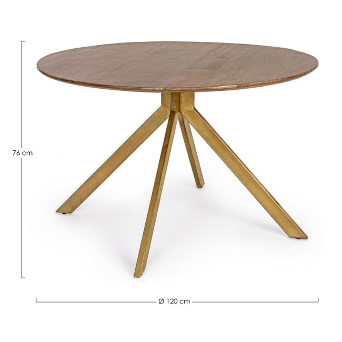 Tavolo Sherman Tondo cm.Ã?120 | Bizzotto