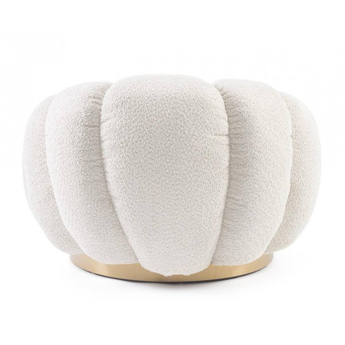 Poltrona Girevole Florel Naturale | Bizzotto