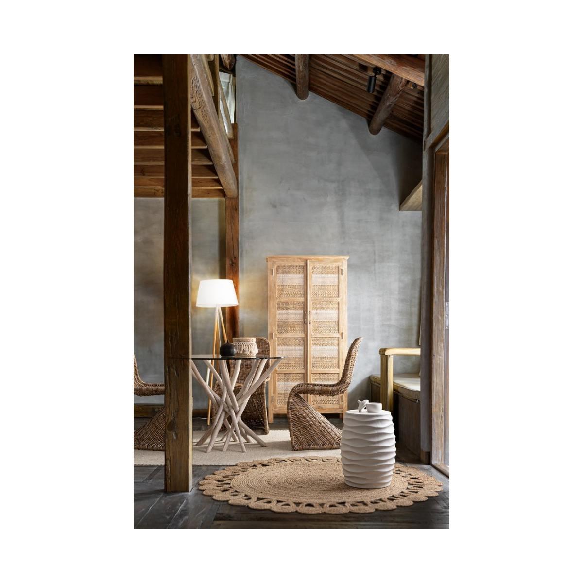 Tavolo con Vetro Sahel To cm.110x110 | Bizzotto