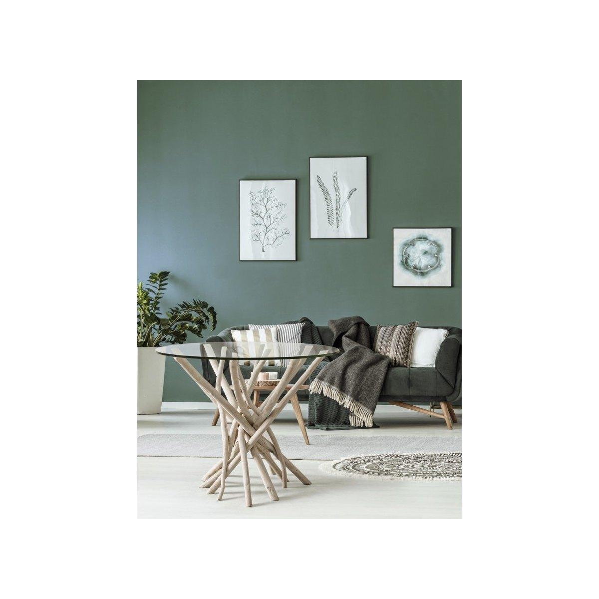 Tavolo con Vetro Sahel To cm.110x110 | Bizzotto