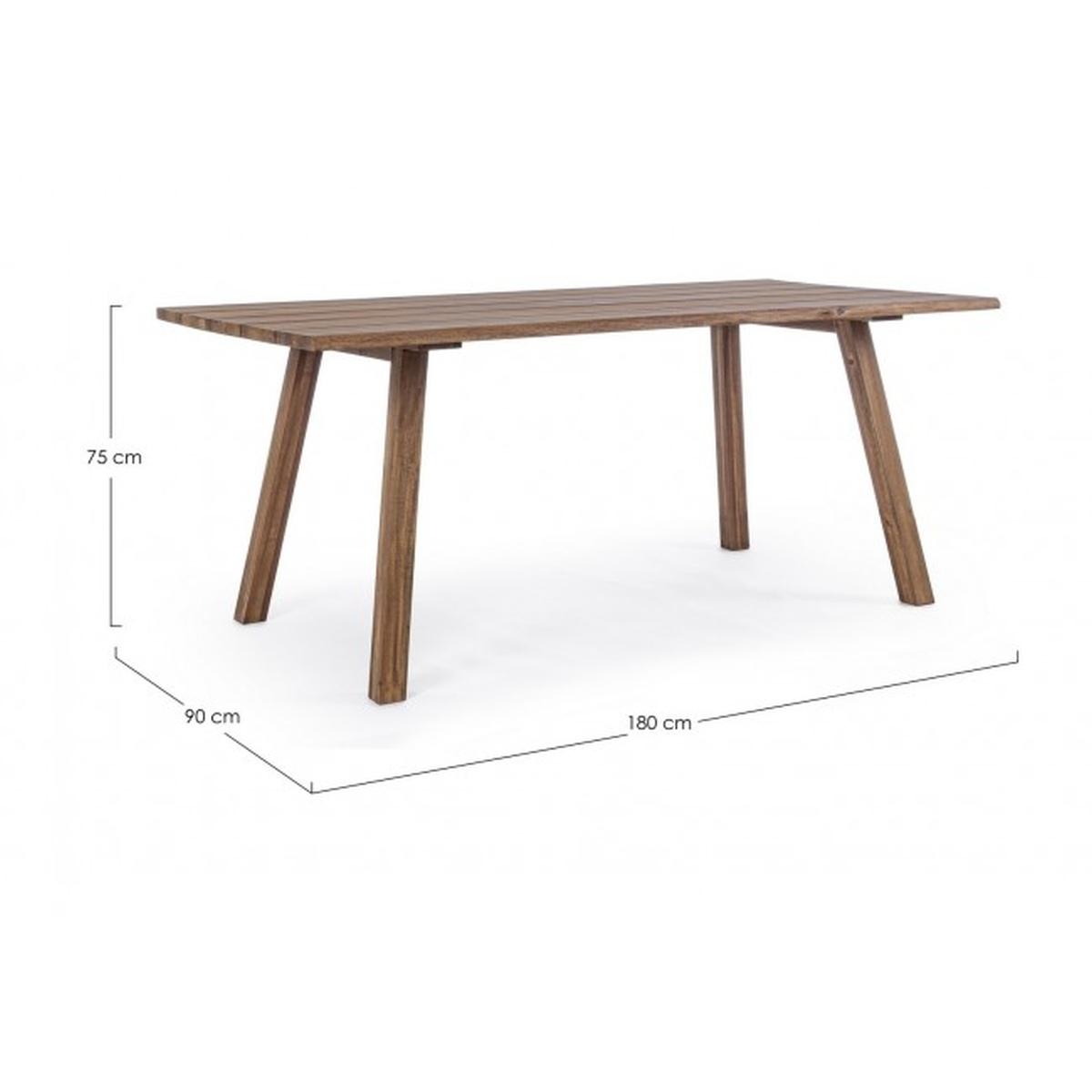 Tavolo Glasgow cm.180x90 | Bizzotto