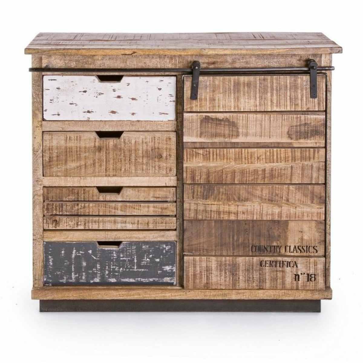 Credenza 1 Anta E 4 Cassetti Tudor | Bizzotto