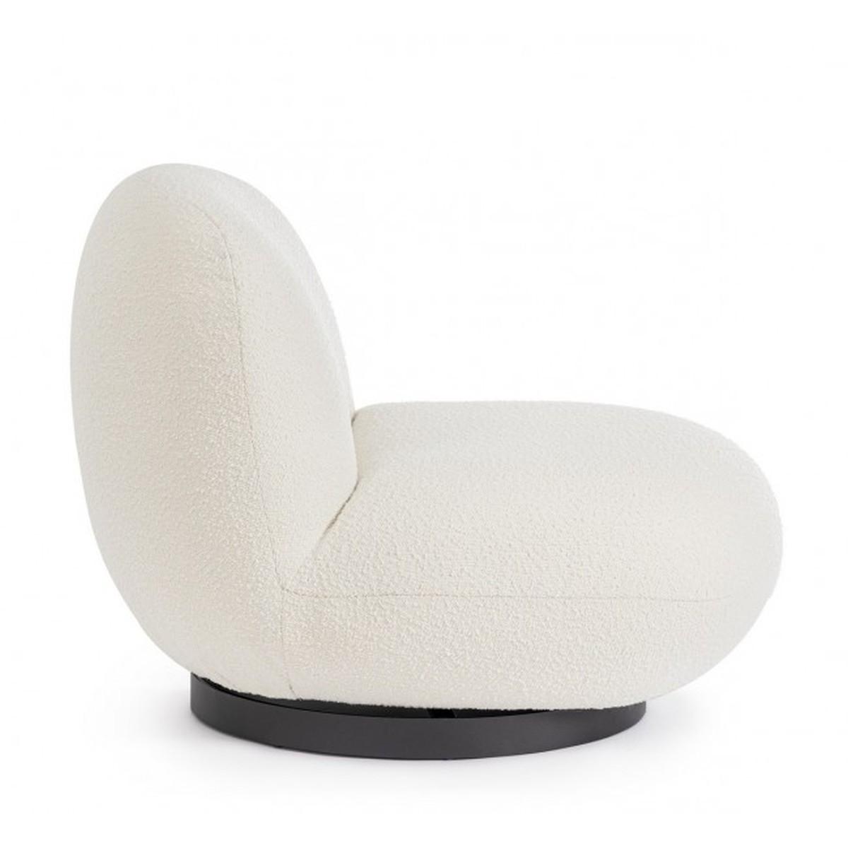 Poltrona Margot Girev Bianco Boucle' | Bizzotto