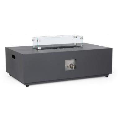 Camino A Gas Wolke Grigio Scuro cm.110x65 | Bizzotto