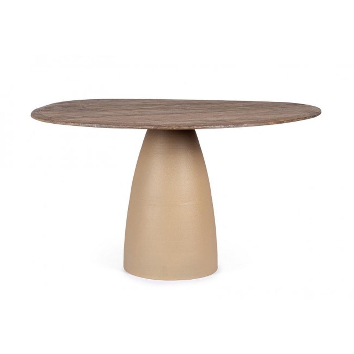 Tavolo Stanley Top Rustic Brown cm.140 | Bizzotto