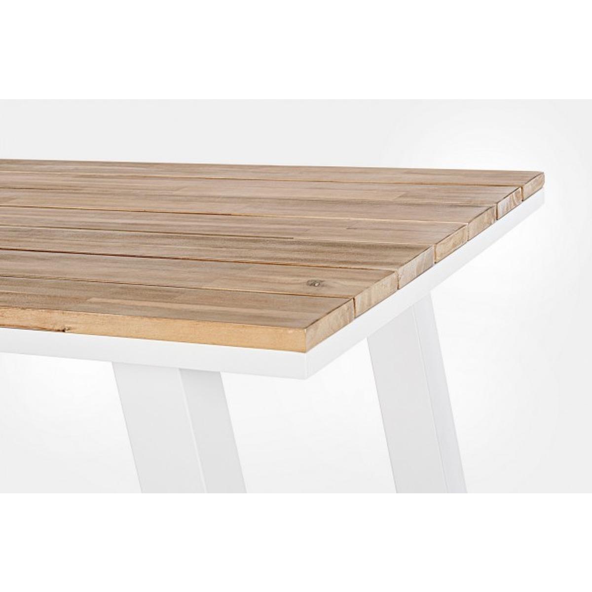 Tavolo Bar Skipper cm.131x73 Bianco Yk11 | Bizzotto