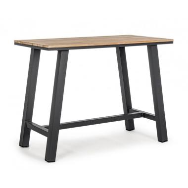 Tavolo Bar Skipper cm.131x73 Nat/Antra.Yk13 | Bizzotto