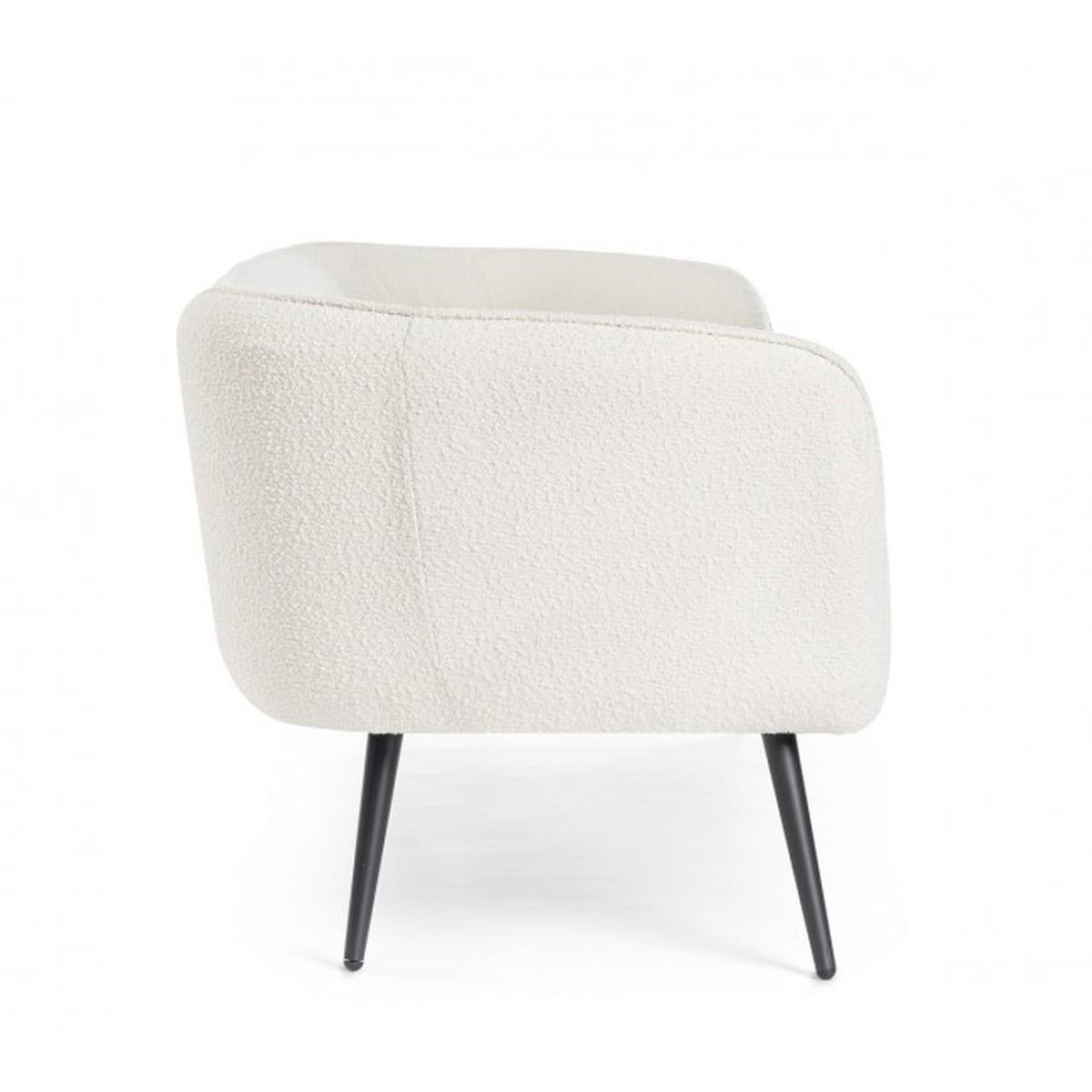 Divano 3 Posti Avril Bianco Boucle' | Bizzotto