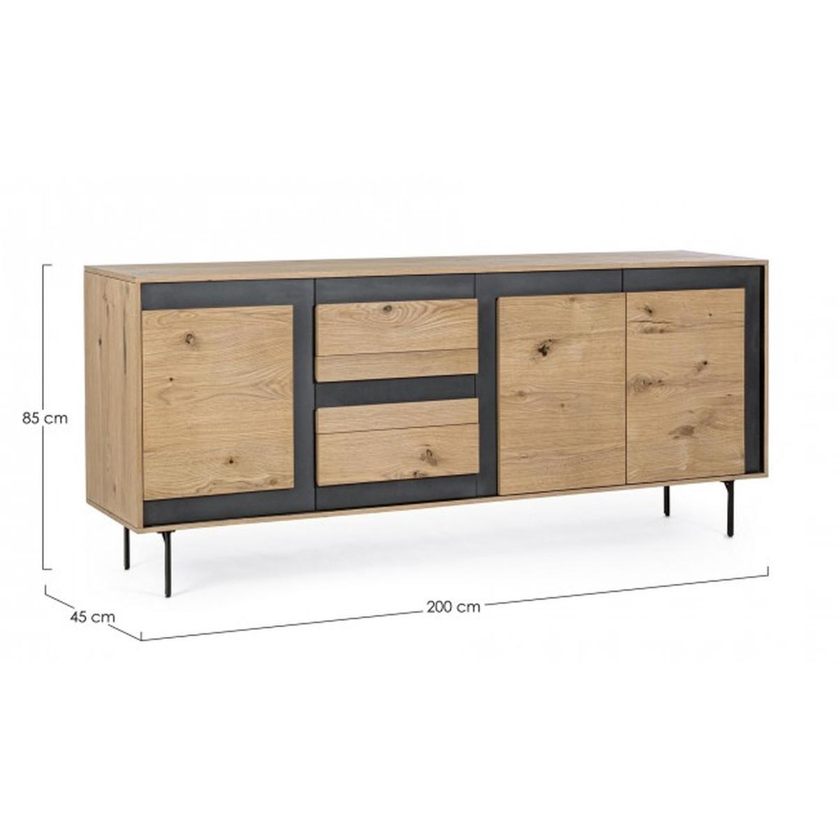Credenza 3 Ante E 3 Cassetto Stanwood | Bizzotto