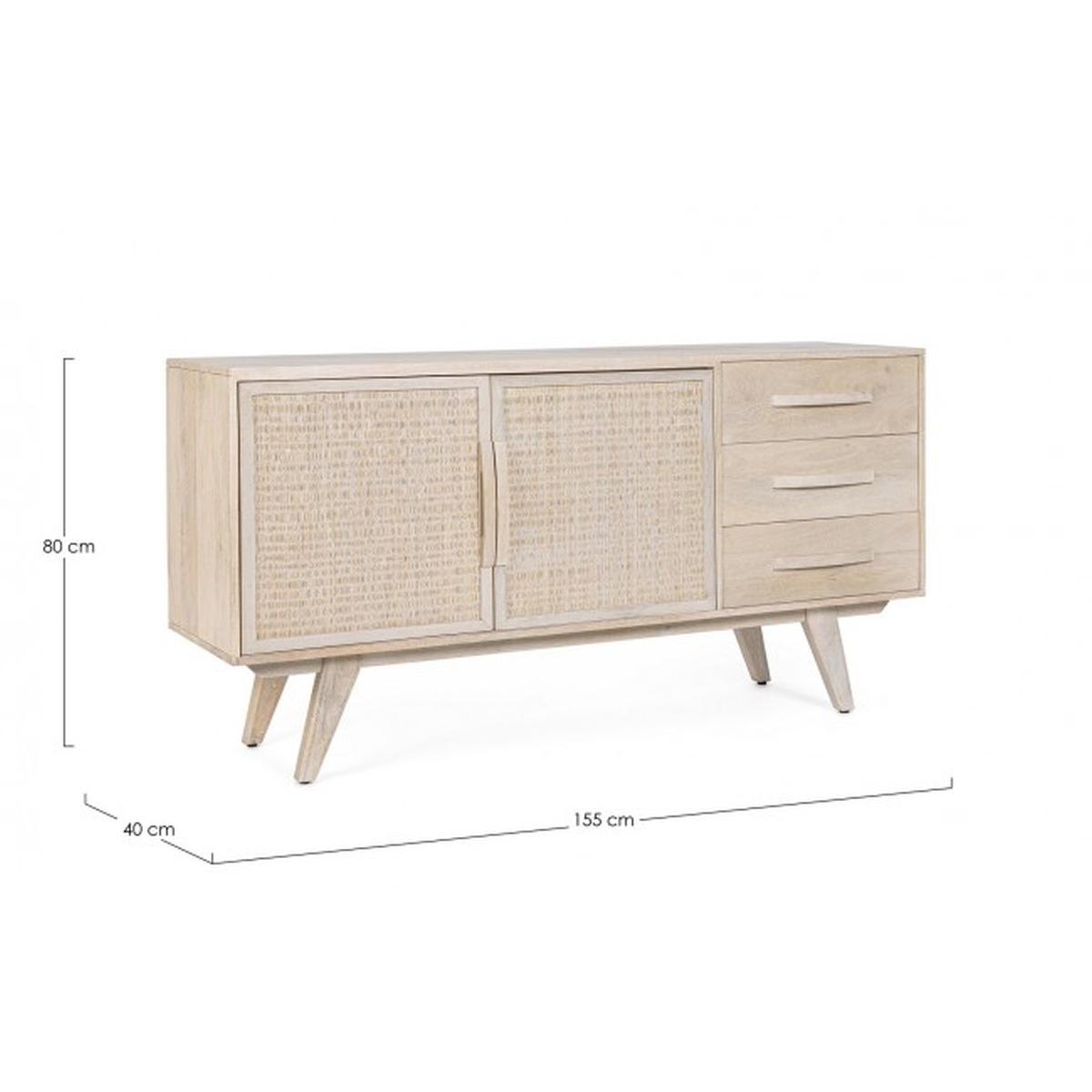 Credenza 2 Ante E 3 Cassetti Sahana | Bizzotto