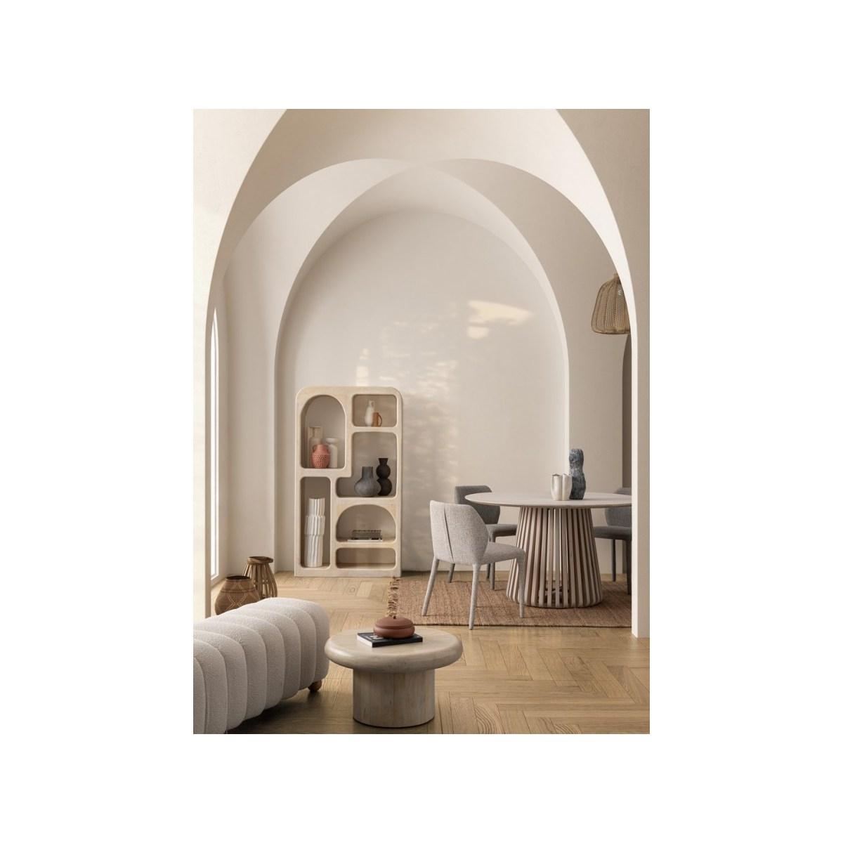 Tavolo Odion Tondo cm.Ã?130 Naturale | Bizzotto