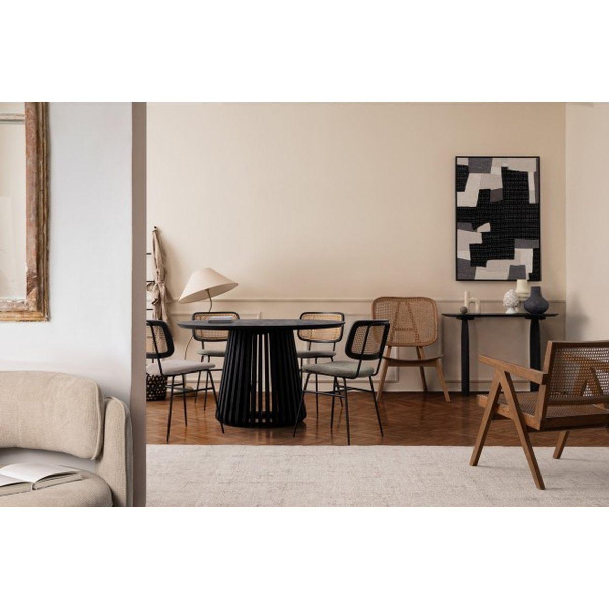 Tavolo Odion Tondo cm.Ã?130 Black | Bizzotto