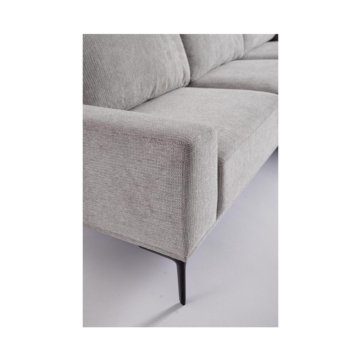 Divano 3 Posti Washington con Penisola Gri Ch | Bizzotto