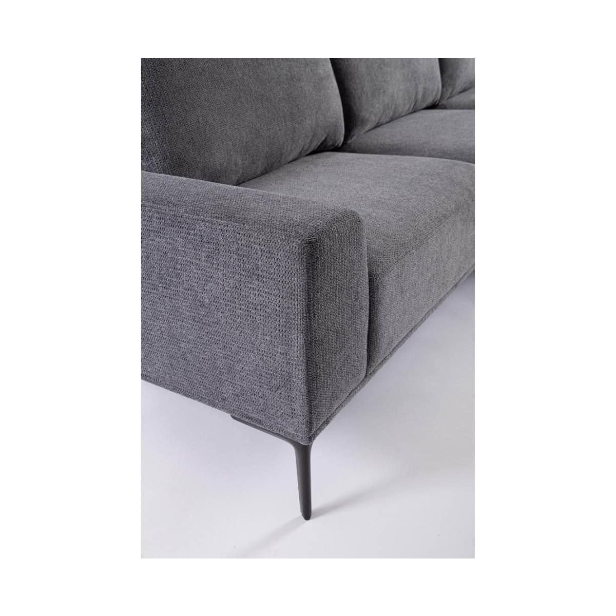 Divano 3 Posti Washington con Penisola Gri Sc | Bizzotto