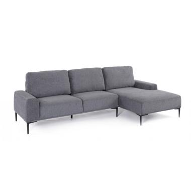 Divano 3 Posti Washington con Penisola Gri Sc | Bizzotto