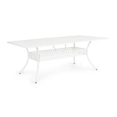Tavolo Ivrea Rettangolare cm.213x107 Bianco | Bizzotto
