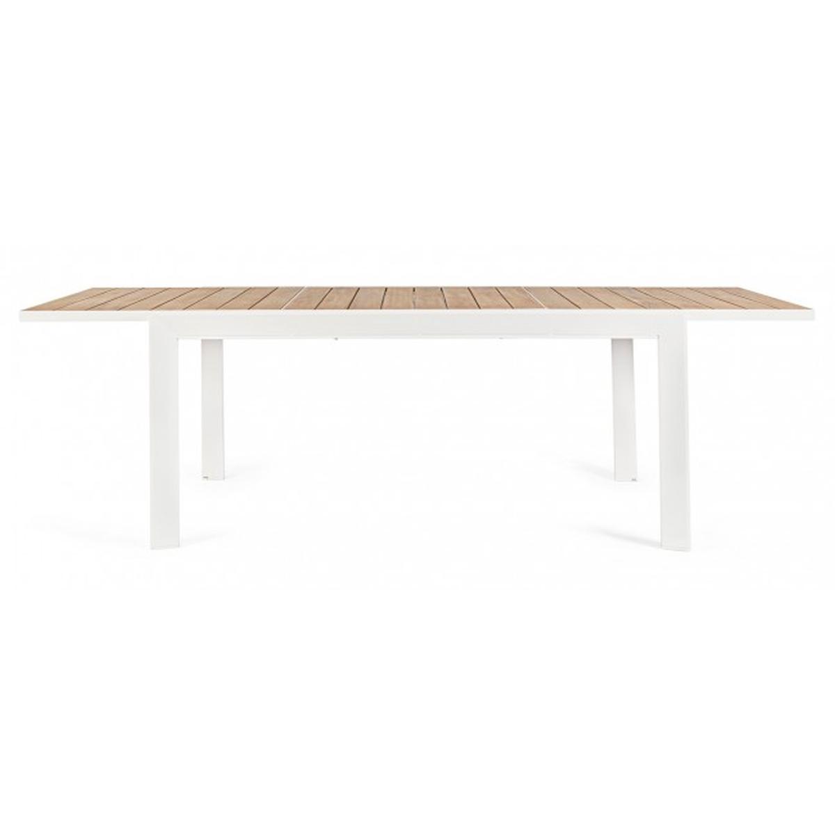 Tavolo Allungabile Belmar cm.160-240x100 Bianco Yk11 | Bizzotto