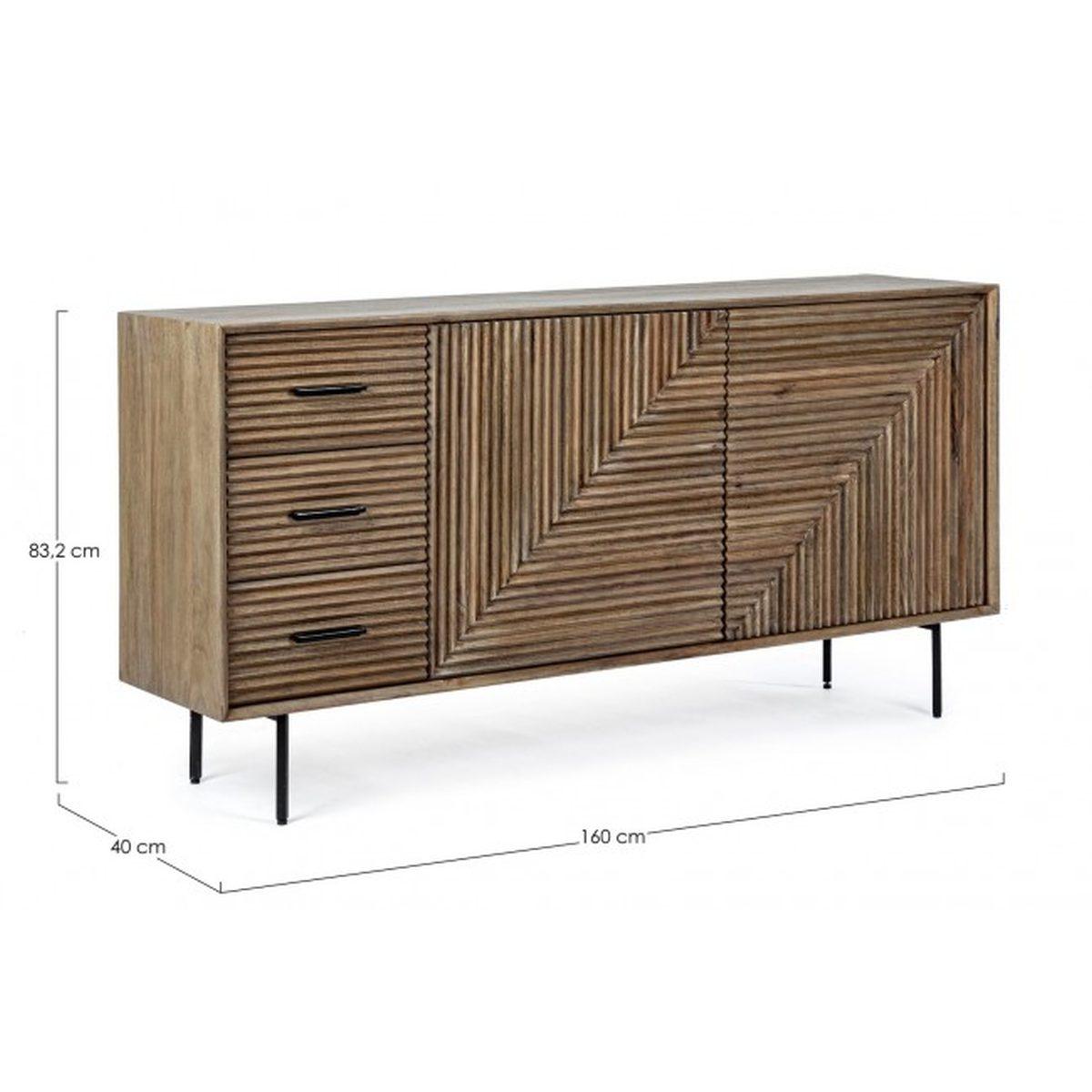 Credenza 2 Ante E 3 Cassetti Darsey | Bizzotto
