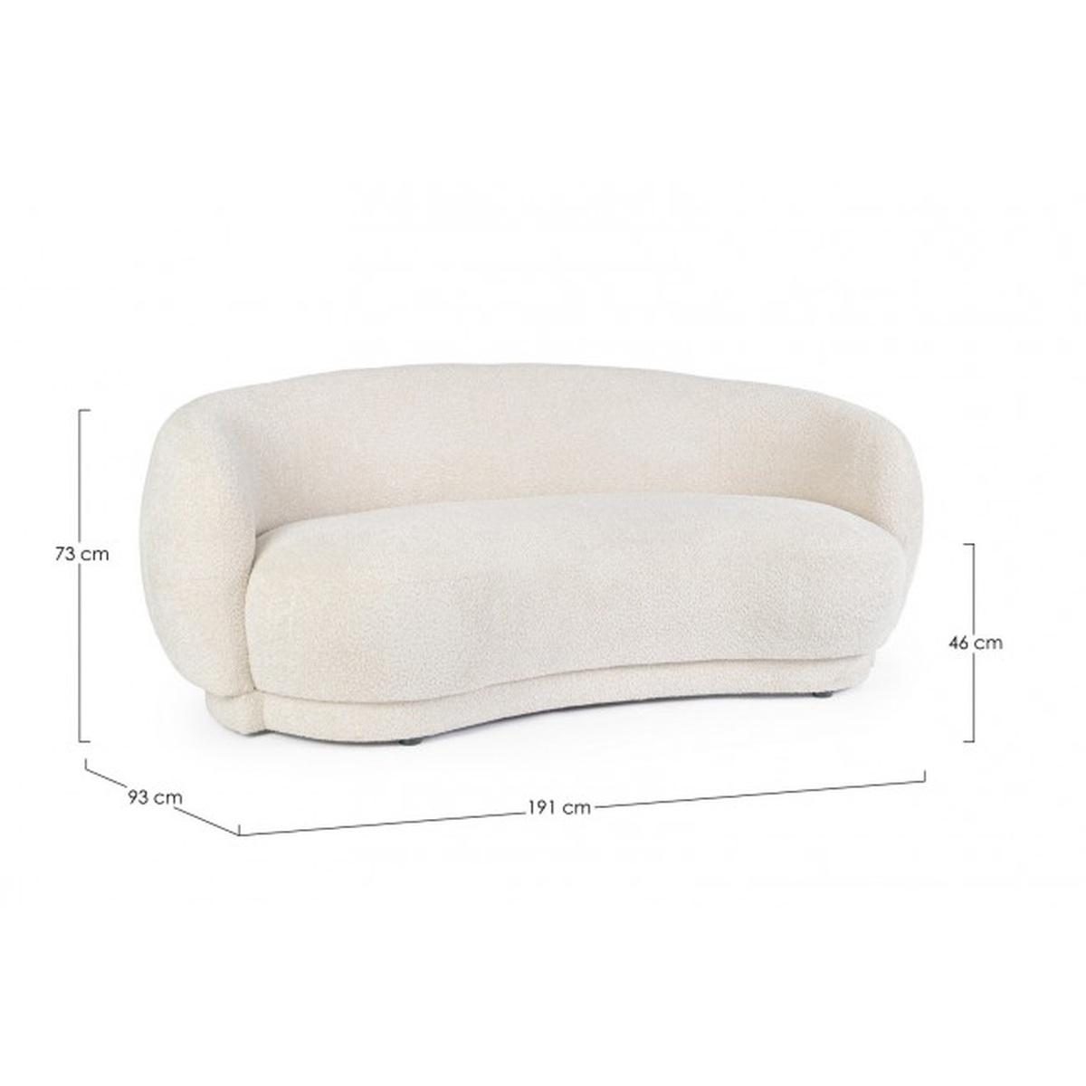 Divano 2 Posti Tecla Naturale | Bizzotto