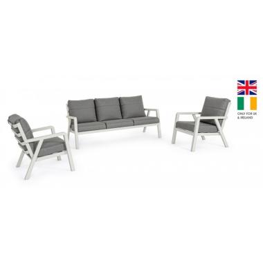 Salotto Set pz.3 con Cuscini Truman Lunar-Uk | Bizzotto