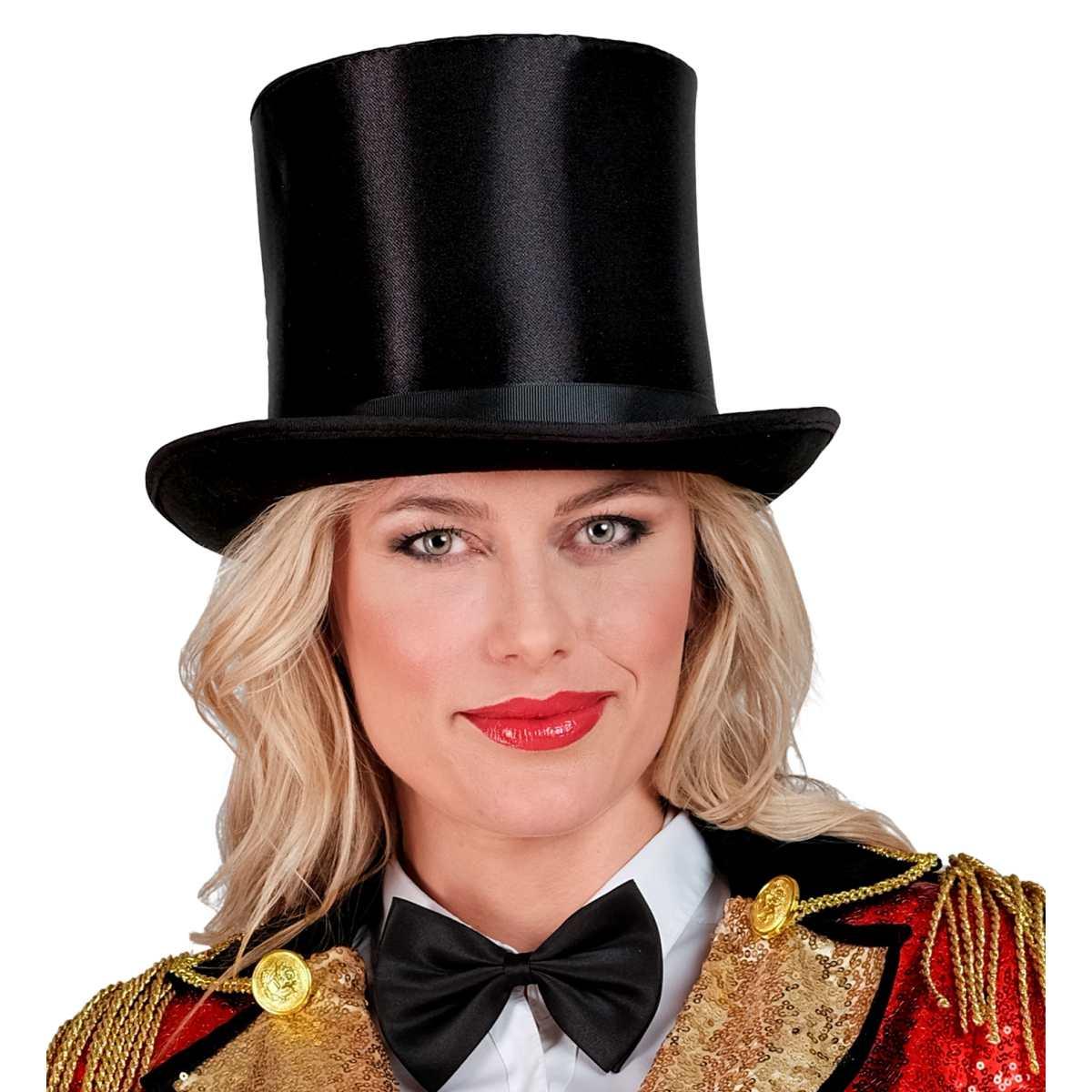 Cappello Cilindro Nero Raso |Widmann