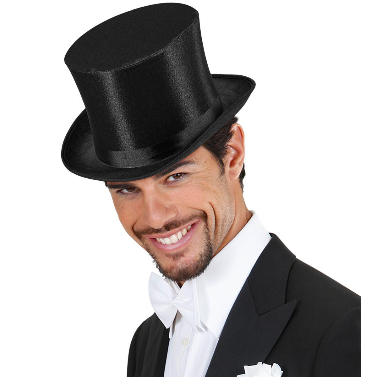 Cappello Cilindro Nero Raso |Widmann