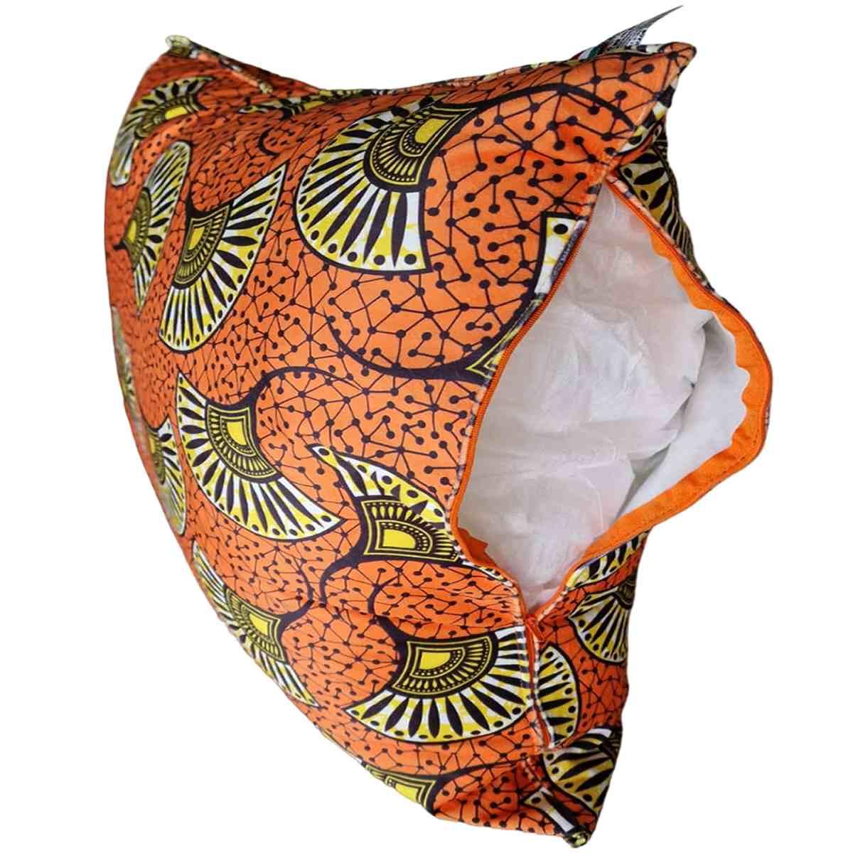 Cuscino Arredo Velour Arancio cm.55x55x23 | Alore Casa