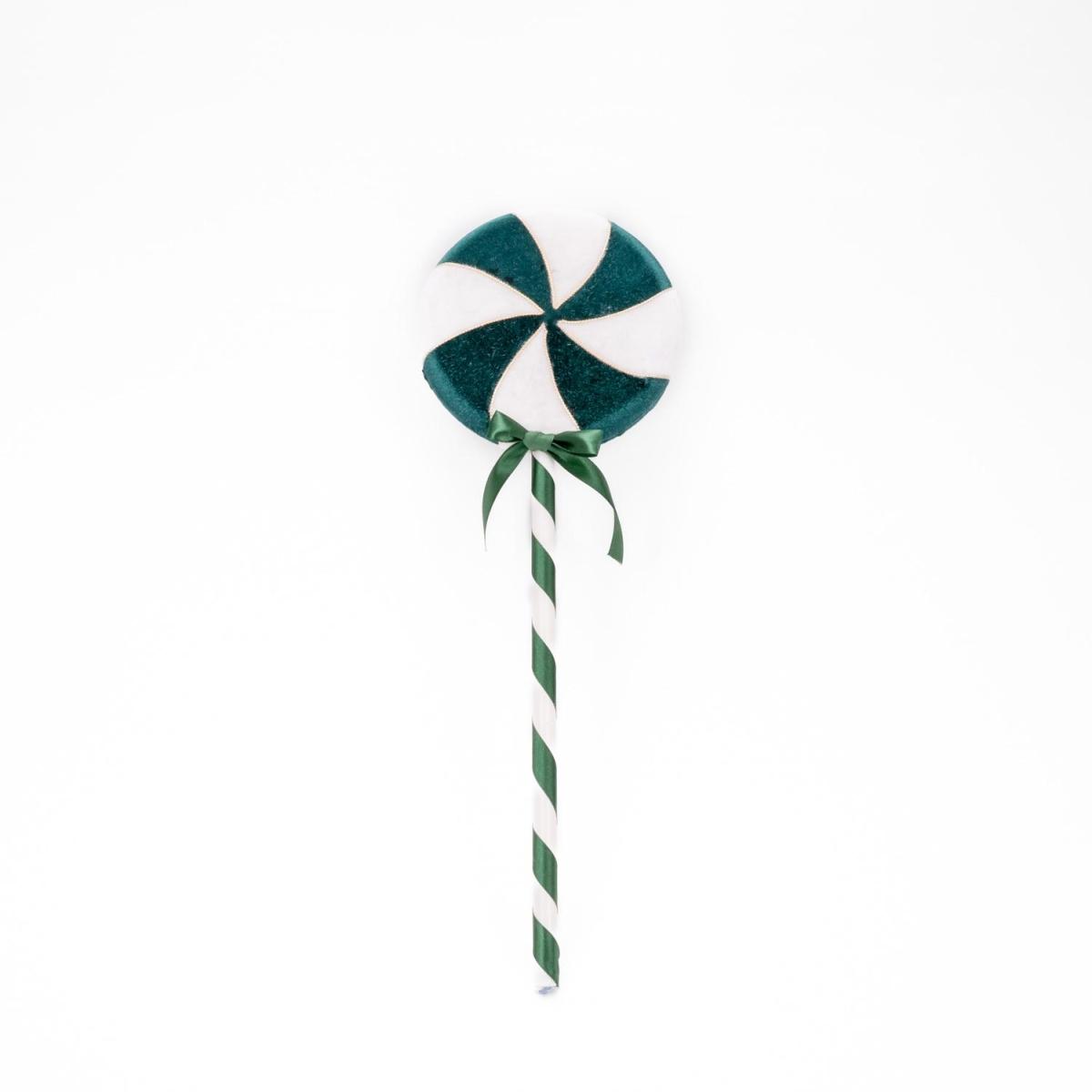 Decorazione Natalizia Lecca Lecca Verde cm.14 |Silani