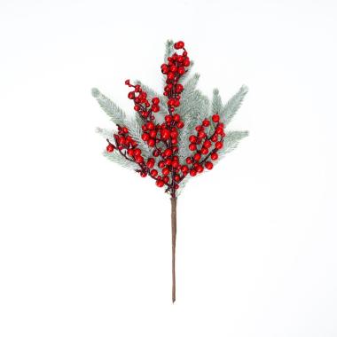 Fiore Natale Pick con Bacche cm.35 |Silani