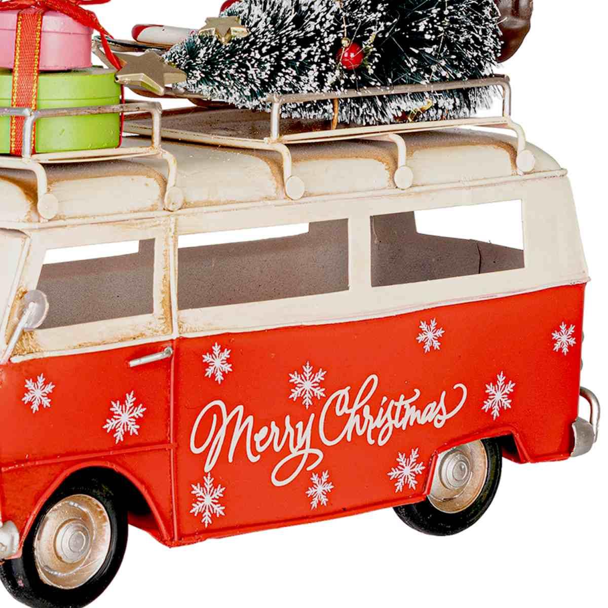Decorazione Natalizia Furgoncino Metallo cm.26x18 |Bizzotto