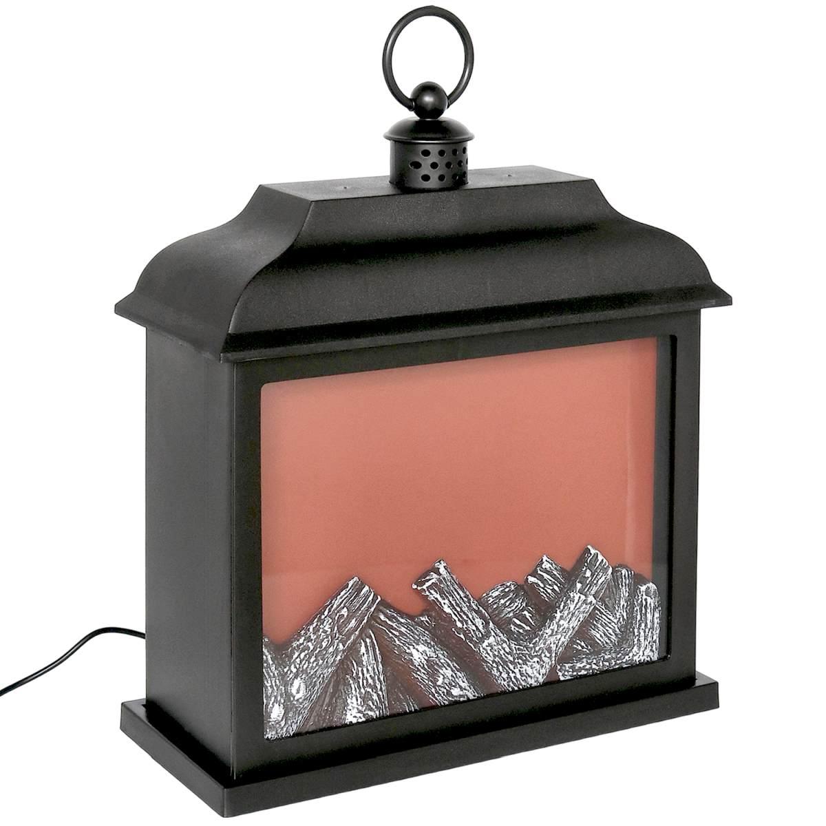 Decorazione Natalizia Camino Lester Nero USB cm.30x34 |Bizzotto