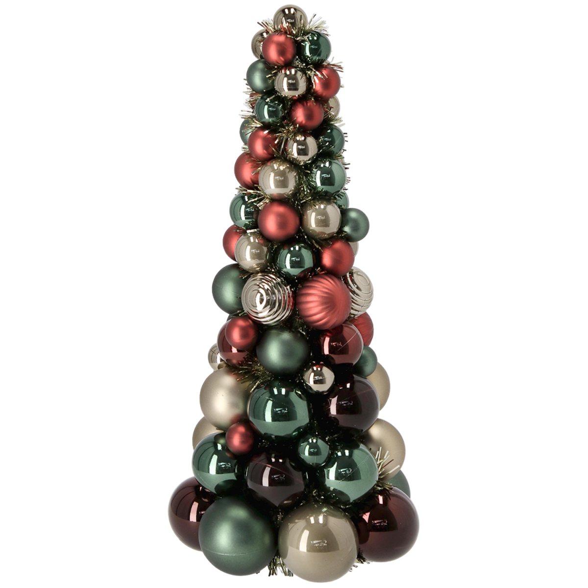 Albero Natale cm.39 Perle Rosso Verde |Bizzotto