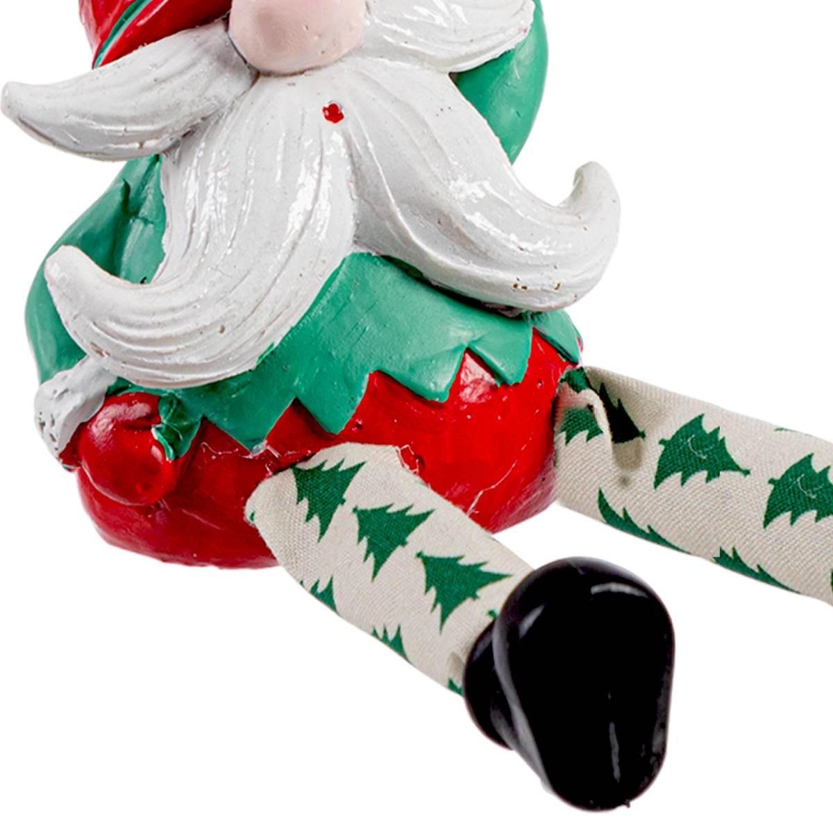 Babbo Natale Resina con Campanella e Gambe cm.7x20 | Bizzotto