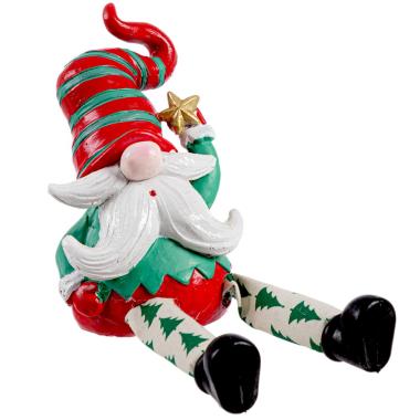 Babbo Natale Resina con Campanella e Gambe cm.7x20 | Bizzotto