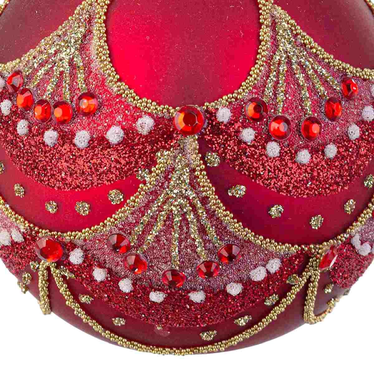 Portacandela Vetro Glitz Rosso cm.ÃƒÂ˜8 | Bizzotto